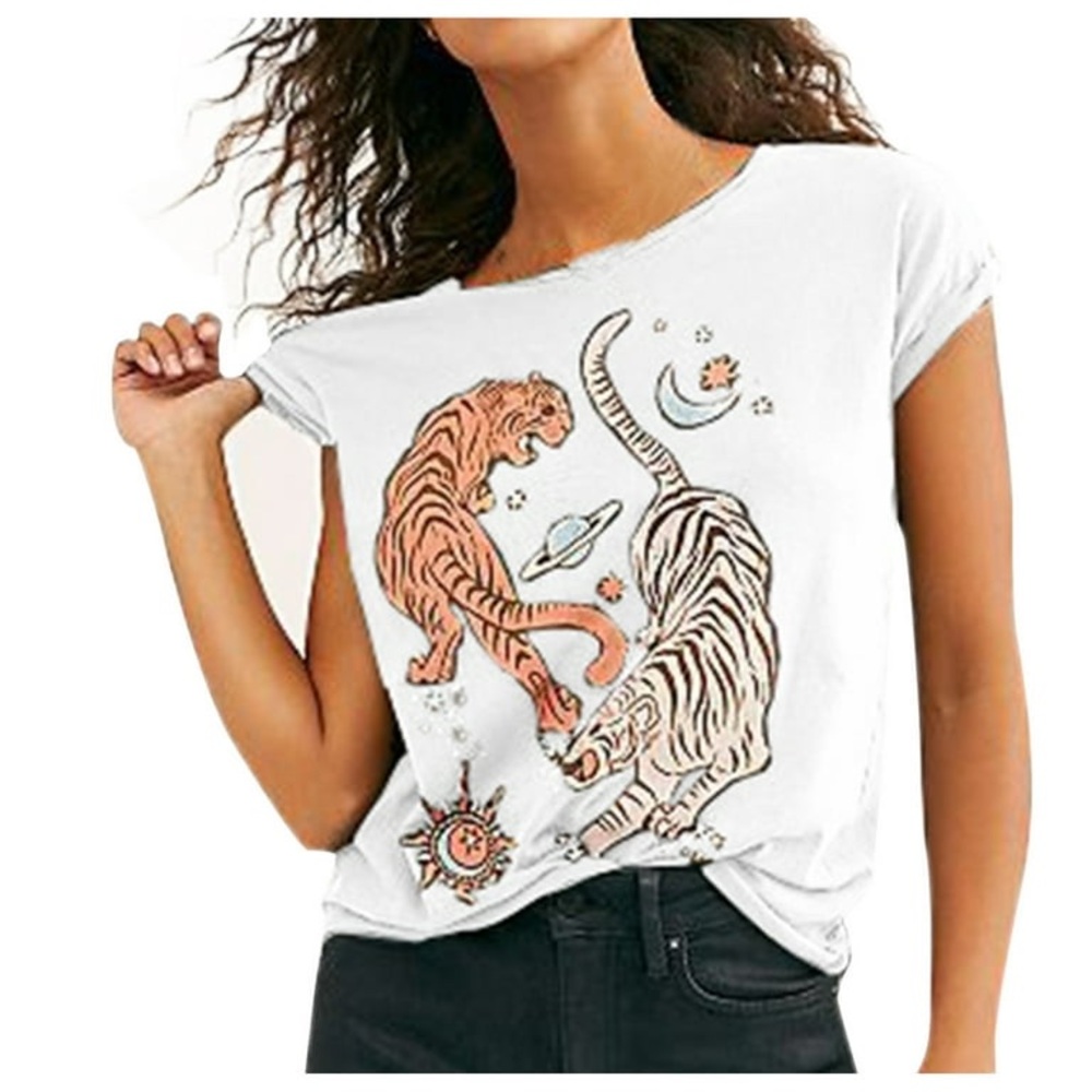 Free People Circling Tigers Tee
